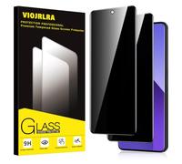 Viojrlra Protector Pantalla Privacidad para Xiaomi Redmi Note 13 Pro Plus/Pro+ 5G,Ángulo de Privacidad 28 Grados,Dureza Ultra Top 9H Cristal Templado Antiespia,HD Trasparente,Sin Burbujas,2 Piezas