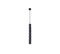 Viokef Lámpara colgante Marley de acero torneado, negro
