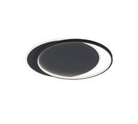 Viokef Lámpara LED de techo Evelyn, negra, longitud 55 cm, metal