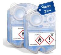 VIOKS 2 cartuchos de limpieza de repuesto para Braun CCR2, 340 ml, desinfectante para afeitadoras Clean&Charge