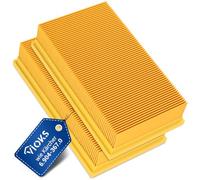 VIOKS 2 filtros de láminas de repuesto para Kärcher Filter 6.904-367.0 Amarillo Filtro para aspiradora Kärcher NT 30/1 Tact Te L Eco & NT 35/1 Ap Te, NT 55/1, NT 361, NT 561 y Bosch GAS 35-55