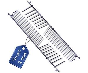 VIOKS 2 piezas de repuesto para lavavajillas Bosch 00668360 668360 | Fila de púas plegable para platos con 23 púas para platos y cesta inferior para lavavajillas