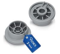 VIOKS 2 ruedas universales para cesta de lavavajillas, 36 mm de diámetro, repuesto para Bosch 00165314, ruedas de repuesto para cesta de lavavajillas, ruedas inferiores para Bosch Siemens Neff