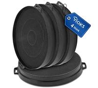 VIOKS 4 filtros de carbón de repuesto para campana extractora Bosch 00353121 de 210 mm - Neff Bosch Balay Elica Siemens