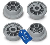 VIOKS 4 ruedas universales para cesta de lavavajillas, 36 mm de diámetro, repuesto para Bosch 00165314, ruedas de repuesto para lavavajillas Bosch Siemens Neff