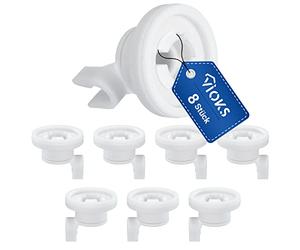 VIOKS 8 ruedas de repuesto para cesta Bosch 424717 00424717 481252878025 C00481565 424090 - Ruedas cesta superior lavavajillas Neff Bosch Siemens, etc
