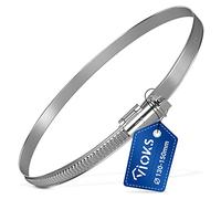 VIOKS Abrazadera de manguera de 130 - 150 mm de diámetro, Abrazaderas Metalicas para Tubos, Acero Inoxidable, 150 mm, Tubo de Ventilación/Lavadoras, Abrazadera para Manguera/Piscina/Fijación