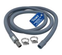 VIOKS Alargador de manguera de desagüe para lavadora, 1,5 m de diámetro, 19 mm de diámetro, 22 mm, flexible para lavadora, lavavajillas
