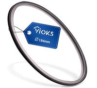 VIOKS Alternativo Anillo de sellado compatible con Thеrmomix TM31 | Tapa junta de sellado, Ø 170/184 mm, para vaso robot de cocina
