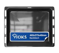 VIOKS Bandeja de horno de 46 x 37 x 4 cm de repuesto para Bosch Siemеns Neff Constructa HEZ432002 00742586, bandeja para horno, bandeja de horno profunda, bandeja de grasa, bandeja esmaltada para