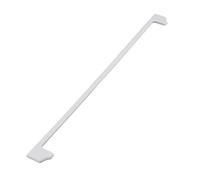 VIOKS Barra de sujeción para placas de cristal, color blanco, repuesto para Beko 4851900100 766251345, tira de plástico, para placa de cristal, parte superior de frigorífico, congelador