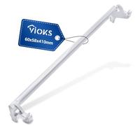 VIOKS Barra transversal inferior blanco reemplazo para Zanussi 2231105103 2231105020 - Marco evaporador barra de retención para solapa congelador - Repuestos Congelador & Zanussi refrigerador