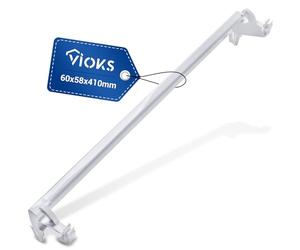 VIOKS Barra transversal inferior blanco reemplazo para Zanussi 2231105103 2231105020 - Marco evaporador barra de retención para solapa congelador - Repuestos Congelador & Zanussi refrigerador
