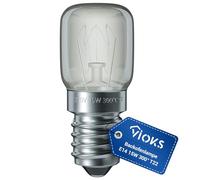 VIOKS Bombilla E14 15 W 230 V 300 °C 22 mm de diámetro 48 mm para Neff AEG Bauknecht Herd Frigorífico Microondas - Bombilla T22 Bombilla E14 Bombilla Frigorífico Bombilla 15 W - Bombilla para hornos y