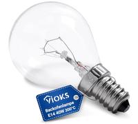 VIOKS Bombilla E14, 230 V, 45 mm de diámetro, 77 mm de diámetro, 40 W, 300 grados, E14, para frigorífico, Bosch Siеmens Neff, microondas, campana extractora, bombilla y bombilla para estufa