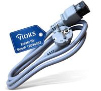 VIOKS Cable de conexión 1,2 m para horno, microondas, vaporizador, Bosch, Siemens, Balay, Constructa, Junker, Neff, Pitsos