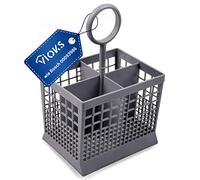 VIOKS Cesta para cubiertos para lavavajillas con cubierta, 153 x 120 x 235 mm, repuesto para Bosch 00093986, cesta para cubiertos, lavavajillas, cesta para cubiertos para lavavajillas