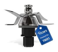 VIOKS Cuchilla Thermomix TM31 de repuesto para Vorwerk Thermomix TM31 cuchillo de acero inoxidable SUS420 - Robot de cocina TM31 Accesorios Thermomix Vorwerk - Accesorios Thermomix TM31 y Thermomix
