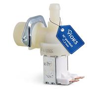 VIOKS Electroválvula de agua eléctrica 1 compartimento 90° 11,5 mm de diámetro universal para lavadora, lavavajillas, válvula para entrada de agua AEG Electrolux Juno Zanker Zanussi Candy Haier Hoover