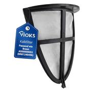 VIOKS Filtro de cal de repuesto para Braun AS00000053 BR81240496, filtro de cal, filtro de repuesto, antical, filtro de vertido, colador fino, filtro de calcáreo, hervidor de agua WK300 tipo 3221