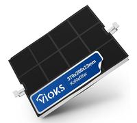 VIOKS Filtro de campana extractora de 370 x 210 mm, repuesto para Balay 00351210 y Bosch Filtro de carbón activo Campana extractora Constructa Filtro para campana extractora