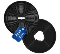 VIOKS Filtro de carbón activo para campana extractora, juego de 2 unidades, 170 mm de diámetro, repuesto para filtro de carbón activo Oranier KSC 700 - Filtro de carbón para campanas extractoras