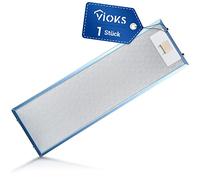 VIOKS Filtro de grasa de repuesto para campana extractora AEG 405534414/9 de metal, 512 x 160 mm, piezas de repuesto AEG Best Filter