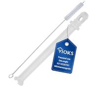 VIOKS Juego de 1 tubo de aspiración de leche de 101 mm + 1 cepillo de limpieza de repuesto para manguera de leche DeLоnghi 5313226701 552556 - Tubo de espuma de leche para cafetera automática EN520