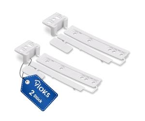 VIOKS Juego de 2 bisagras de arrastre de repuesto para AEG 2230349041 223034904 Küppersbusch 430922 bisagra de remolque para frigorífico, puerta de frigorífico, riel deslizante para frigorífico,