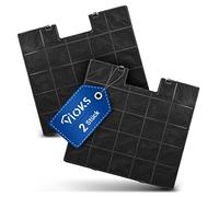 VIOKS Juego de 2 filtros de carbón activo para campanas extractoras, repuesto para Gorenje 180177 AH004 Amica KF17134 KH17101 KH17106 Baumann FWK300-300 x 280 mm Filtro de carbón para campana