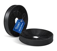 VIOKS Juego de 2 filtros de carbón para campana extractora, 160 mm de diámetro, repuesto para filtro de carbón activo Amica 1160826 & KF17146 - Filtro de carbón activo para campana extractora