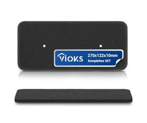 VIOKS Juego de 2 filtros de repuesto para filtro Candy 40006731 270 x 122 mm - Filtro de esponja para secador de condensación Candy & Hoover