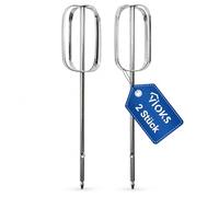 VIOKS Juego de 2 varillas agitadoras de repuesto para Kenwood KW717421, batidor de acero inoxidable, accesorio para batidora de mano HMP 30 A0, HMP 30 A0SI, HMP 30 A0WH