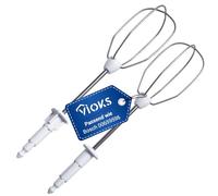 VIOKS Juego de batidores para batidora de mano derecha e izquierda para Bosch Siеmens 659596 00659596 - Varillas mezcladoras para batidora de mano CleverMixx MFQ3010 MFQ3020 MFQ3030 MFQ3030GB myMix