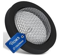 VIOKS Junta de manguera de entrada para lavadora de 3/4 pulgadas, color negro, junta de goma con colador para manguera de lavadora/manguera con colador universal