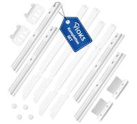 VIOKS Kit de montaje de puerta para puerta de remolque de repuesto para Bauknеcht Whirlpool Ignis 481231019131 Indesit C00312150 Bisagra Frigorífico Set - Puerta de remolque Juego de montaje Blanco