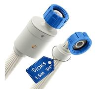 VIOKS Manguera para lavadora Aquastop de 3/4 pulgadas, 1,5 m, 25 °C