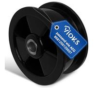 VIOKS Polea tensora de repuesto para AEG Elеctrolux 1250125034 12503/4 8581250125037, rueda de 57 mm de diámetro exterior, polea tensora de correa para secadora secadora de condensación