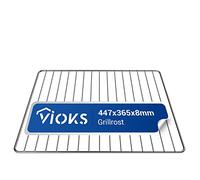 VIOKS Rejilla de horno parrilla de acero inoxidable 447 x 365 mm de repuesto para C00081578 Indesit 482000022702 Whirlpool Horno Parrilla de acero inoxidable rectangular - Rejilla para tartas para