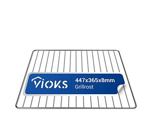 VIOKS Rejilla de horno parrilla de acero inoxidable 447 x 365 mm de repuesto para C00081578 Indesit 482000022702 Whirlpool Horno Parrilla de acero inoxidable rectangular - Rejilla para tartas para