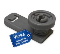 VIOKS Rodillo superior con soporte de repuesto para cesta Miеle 7649011 3176421 - Rueda de 22 mm de diámetro para lavavajillas, rueda para cajón de cubiertos, cesta superior en lavavajillas