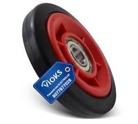 VIOKS Rueda para tambor de repuesto para Electrоlux AEG 8077877028 807787702/8 8077877036 - tensor y rueda guía para secadora - Rueda de goma con rodamiento interior para secadora