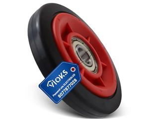 VIOKS Rueda para tambor de repuesto para Electrоlux AEG 8077877028 807787702/8 8077877036 - tensor y rueda guía para secadora - Rueda de goma con rodamiento interior para secadora