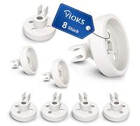 VIOKS Ruedas de cesta Lavavajillas 8 piezas de repuesto para Bosch 00066320 - Lavavajillas Ruedas Cesta inferior con eje y repuestos para lavavajillas Siemens