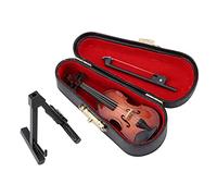 Viol n en Miniatura Exquisito con Soporte y Estuche R plica Decorativa de Viol n Peque o en Accesorio Musical Ideal para Coleccionistas y Fans de Bob Esponja Modelo de Instrumento