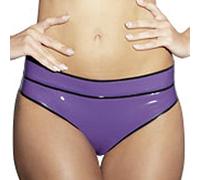 Viola con finiture nere sexy slip in lattice mutandine di gomma pantaloncini mutande biancheria intima, nero e verde giada, femmina XL