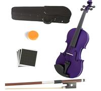 Viola de madera maciza MA-White de 16 pulgadas con funda, arco, colofonia, puente y cuerdas (viola-viola, 16 pulgadas)