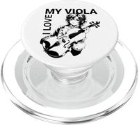Viola I Love My Viola Anime Manga Orquesta Viola PopSockets PopGrip para MagSafe
