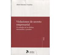 Violaciones de secreto empresarial.: Un estudio de los ílicitos mercantiles y penales (SIN COLECCION)