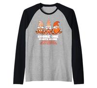 Violencia contra las mujeres Gnomo Uno Lucha Solo Viste de Camiseta Manga Raglan
